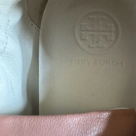 Tory Burch Pink and Cream Sneakers Vintage Double T Trainer pink moon/ivory - Picture 8 of 10